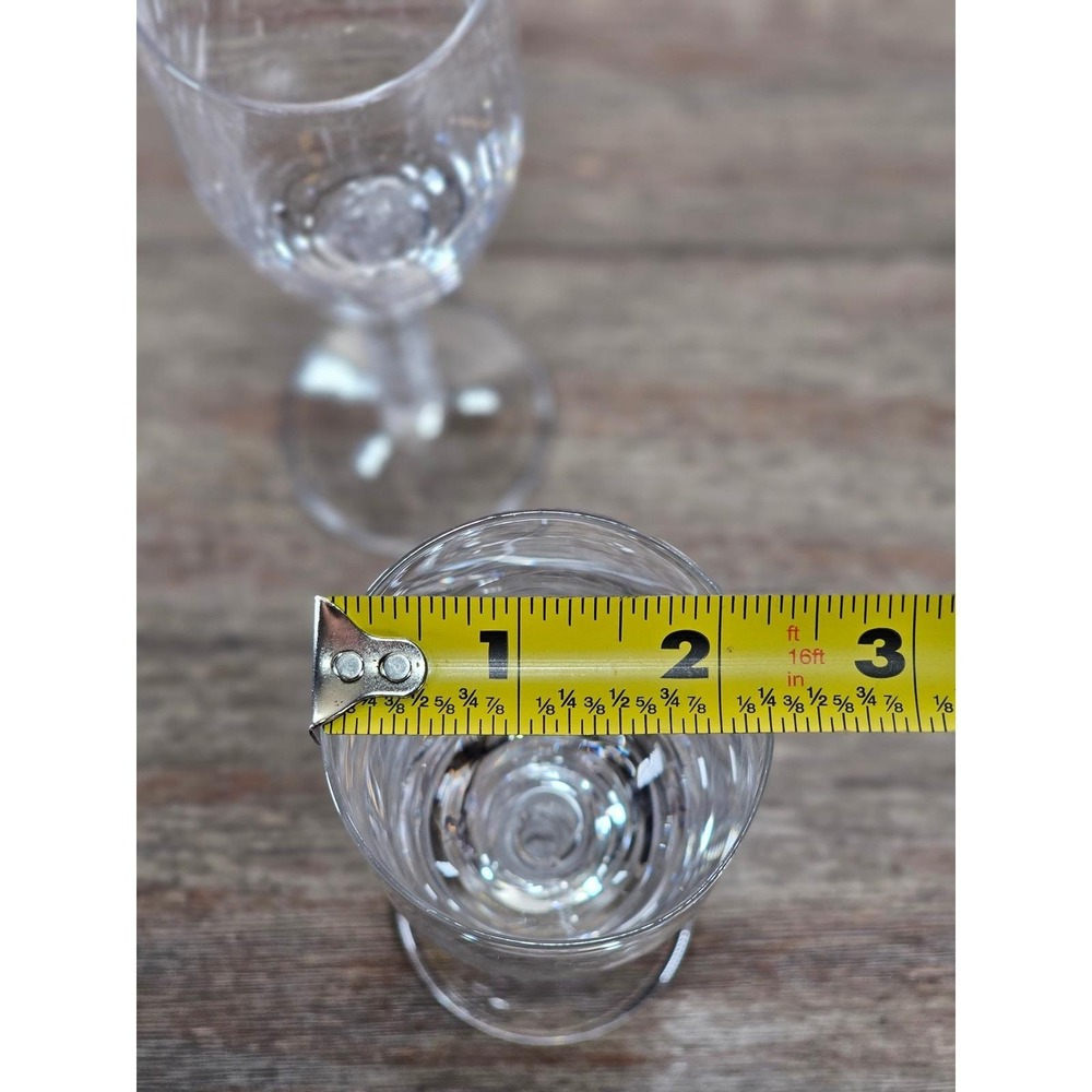 Set 2 Vintage Cordial Glasses Twisted Stem Clear Stemware 9.5 In - Picture 3 of 16